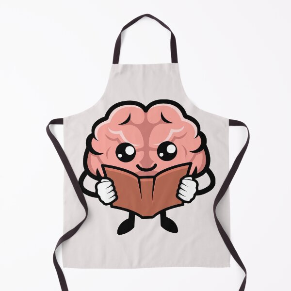 Item preview, Bookworm Brain – Cute Cartoon Brain Character Reading a Book designed and sold by Artsy Corner.