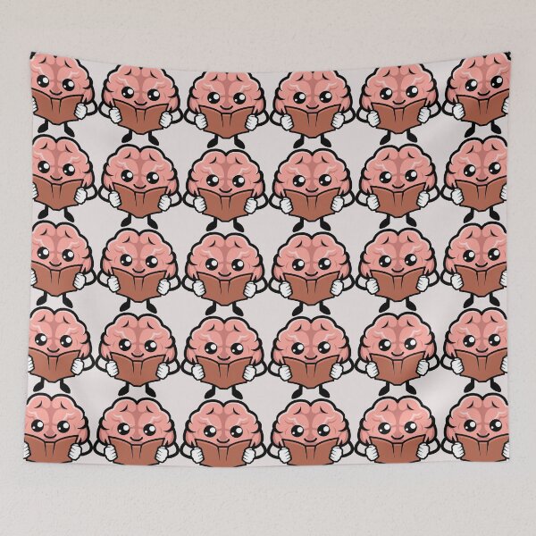 Item preview, Bookworm Brain – Cute Cartoon Brain Character Reading a Book designed and sold by Artsy Corner.