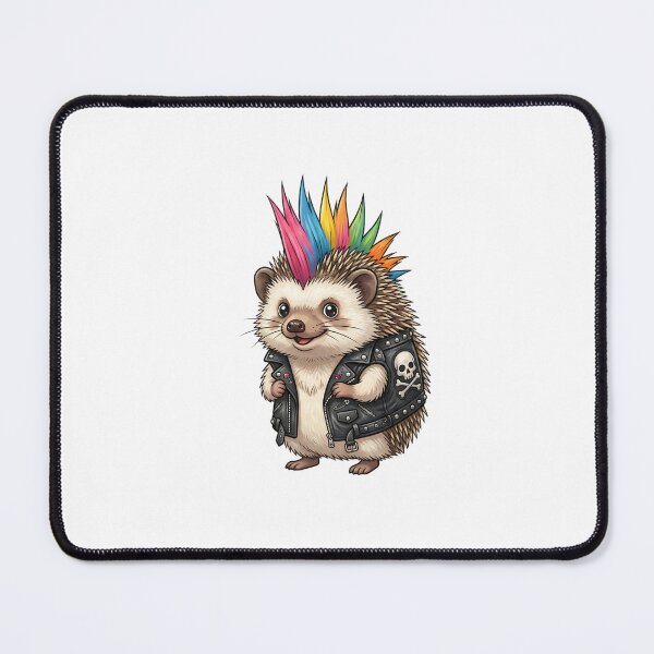 Item preview, Cute Punk Rock Hedgehog with Colorful Mohawk designed and sold by Kvarny.
