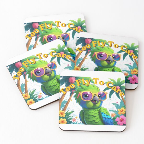 Item preview, Cute Cartoon Parrot with Sunglasses: Funny Tropical Bird Summer Vibes Design designed and sold by Max Store.