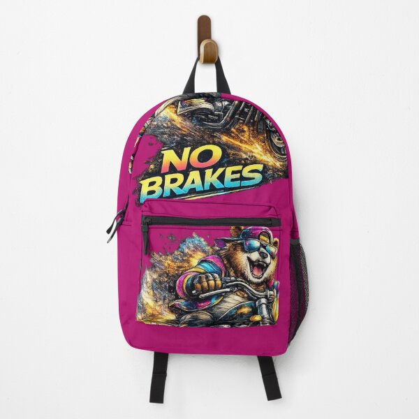 Item preview, No Brakes Biker Bear. designed and sold by Nika Art Studio.