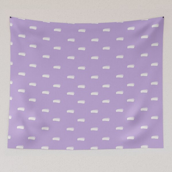 Item preview, White Minimalist Dashes on Purple designed and sold by KSimpson838.