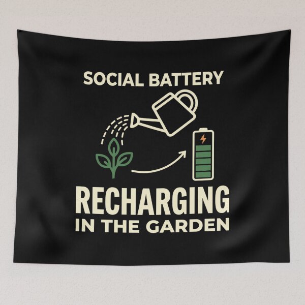 Item preview, Social Battery Recharging In The Garden Design designed and sold by JohnVBurks.