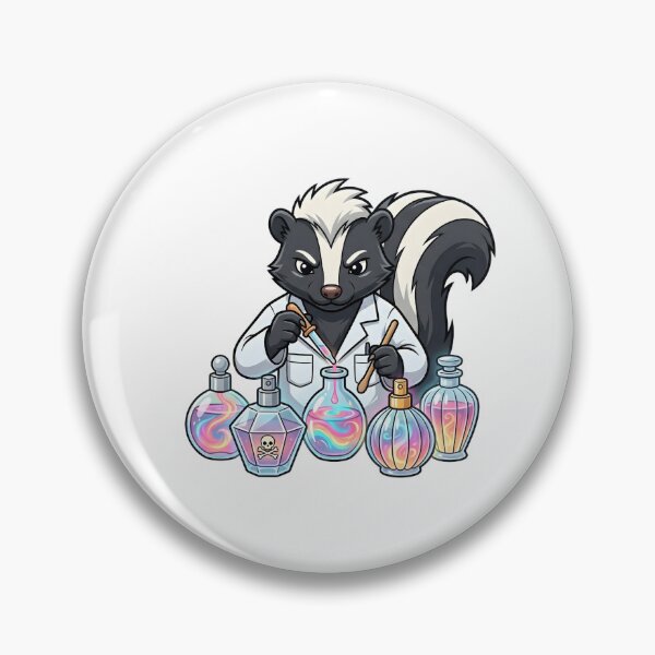 Item preview, Funny Skunk Perfumist Scientist Mixing Glowing Fragrance designed and sold by Kvarny.