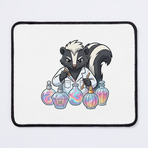Item preview, Funny Skunk Perfumist Scientist Mixing Glowing Fragrance designed and sold by Kvarny.