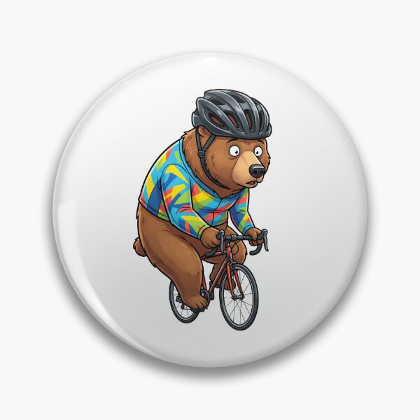 Item preview, Funny Big Bear Riding Tiny Racing Bicycle designed and sold by Kvarny.