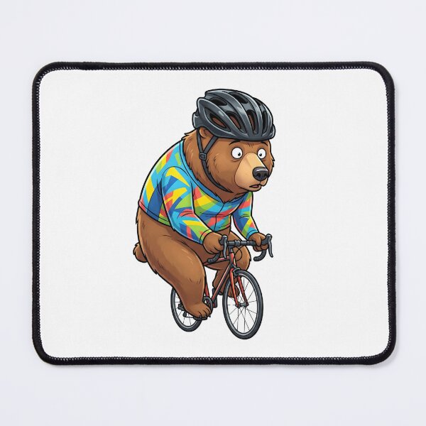 Item preview, Funny Big Bear Riding Tiny Racing Bicycle designed and sold by Kvarny.