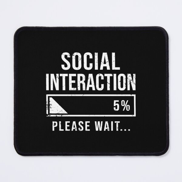 Item preview, Social Battery Low Funny Introvert Loading Bar Sarcasm designed and sold by JohnVBurks.
