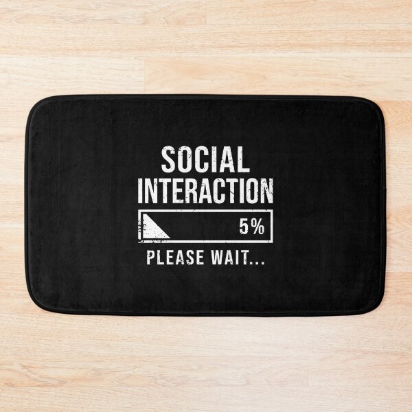 Item preview, Social Battery Low Funny Introvert Loading Bar Sarcasm designed and sold by JohnVBurks.
