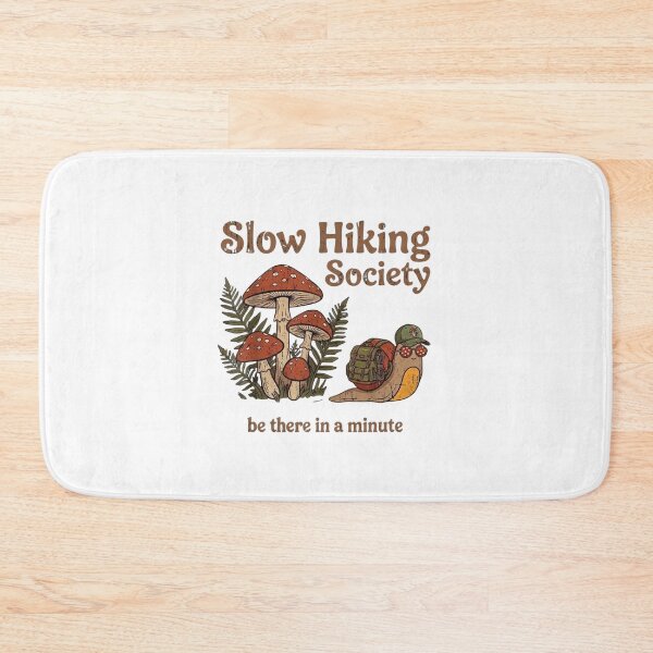 Item preview, Slow Hiking Society - Funny Snail & Mushroom Vintage Adventure designed and sold by paws-peaks-adv.