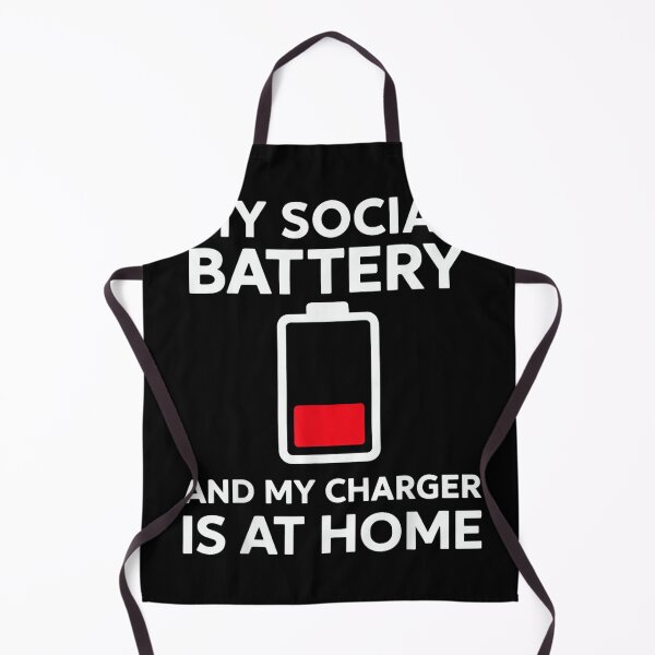 Aperçu de l'œuvre Batterie sociale faible, introverti asocial à la maison créée et vendue par JohnVBurks.