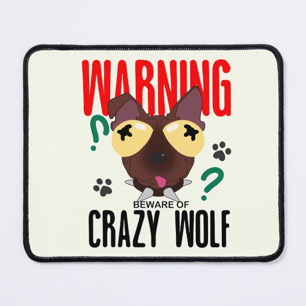 Item preview, Beware of Wolf (It’s Actually a Dog) Funny Warning Sign designed and sold by Crumbs with Friends.