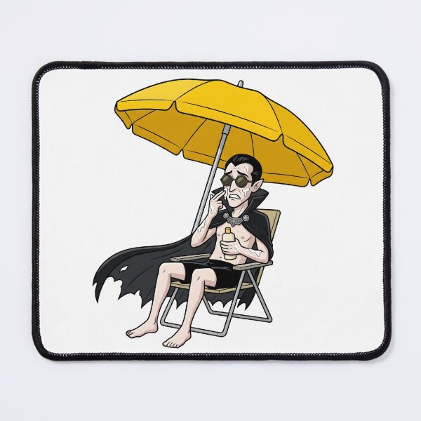 Item preview, Funny Vampire Using Sunscreen Under Beach Umbrella designed and sold by Kvarny.