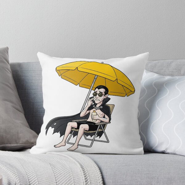 Item preview, Funny Vampire Using Sunscreen Under Beach Umbrella designed and sold by Kvarny.