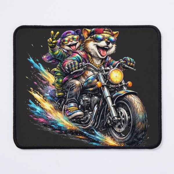 Item preview, No Brakes Biker Duo. designed and sold by Nika Art Studio.