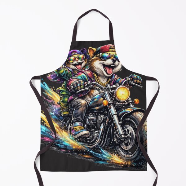 Artikelvorschau, Das Biker-Duo ohne Bremsen. entworfen und verkauft von Nika Art Studio.