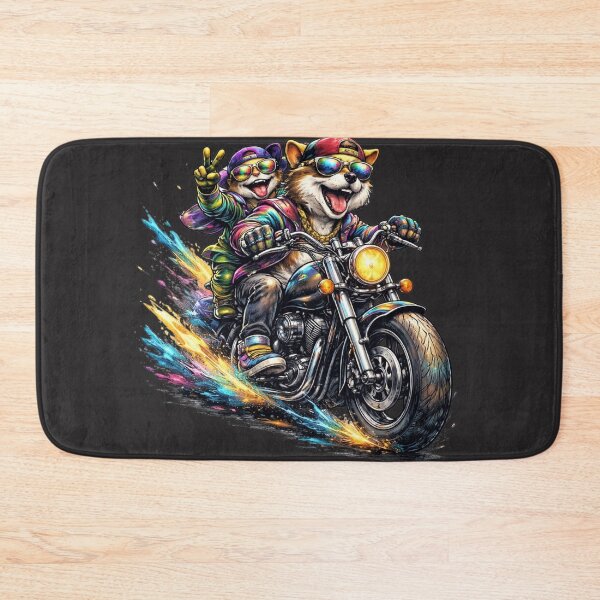 Item preview, No Brakes Biker Duo. designed and sold by Nika Art Studio.