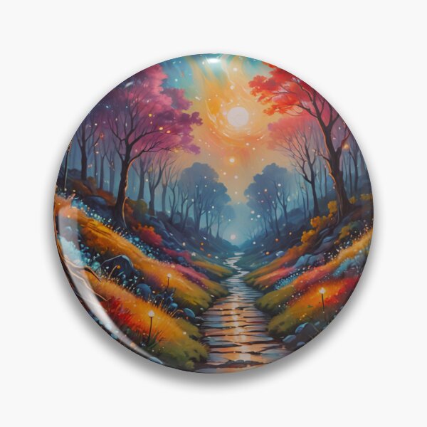 Item preview, Magical Forest Path Under Celestial Sky – Vibrant Fantasy Landscape Art designed and sold by BeautifulVirtues.