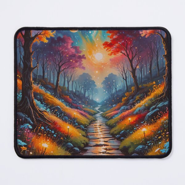 Item preview, Magical Forest Path Under Celestial Sky – Vibrant Fantasy Landscape Art designed and sold by BeautifulVirtues.