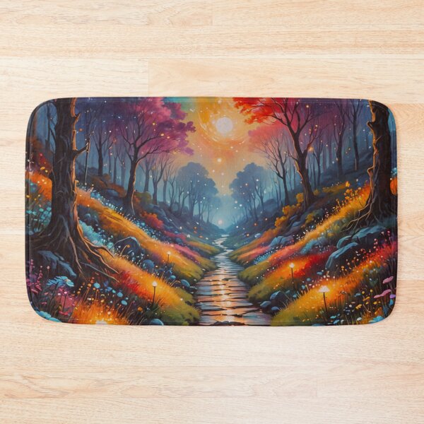 Item preview, Magical Forest Path Under Celestial Sky – Vibrant Fantasy Landscape Art designed and sold by BeautifulVirtues.