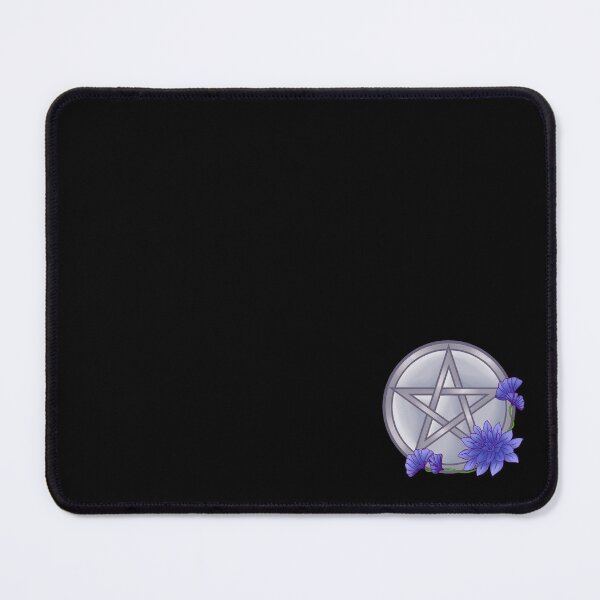Item preview, Floral Pentacle Silver blue periwinkle designed and sold by Miidnightmosss.