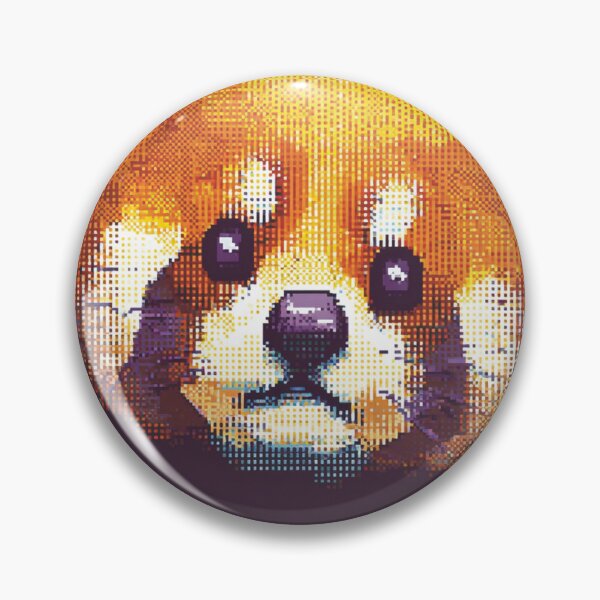 Artikelvorschau, Niedliche rote Panda-Pixelgrafik im Retro-8-Bit-Stil entworfen und verkauft von Pixel8Prints.