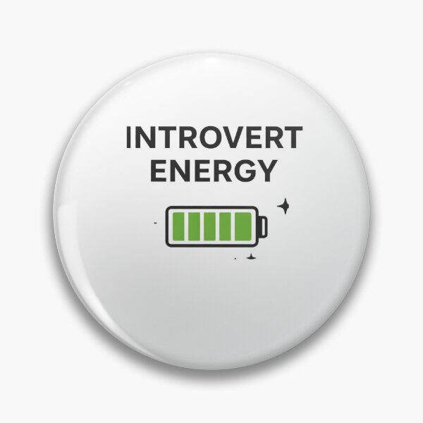 Item preview, Introvert Energy Minimal Sticker – Funny Aesthetic Quote Design designed and sold by MinimalMood Studio.