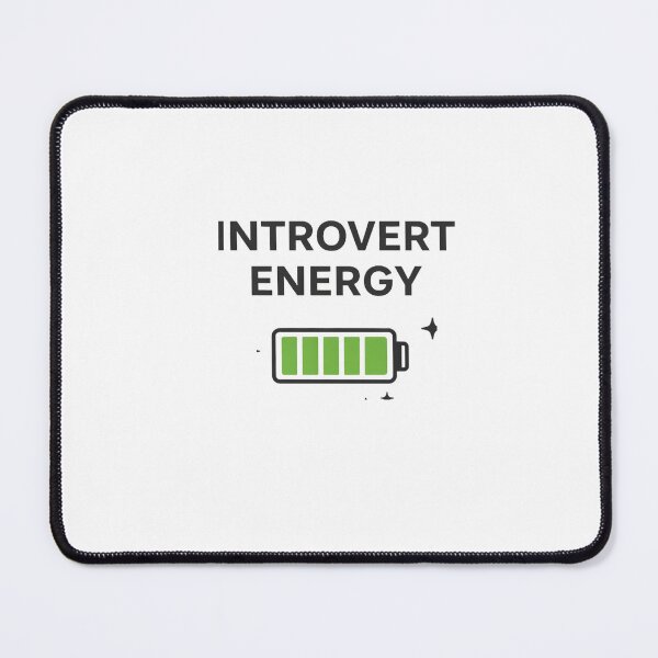 Item preview, Introvert Energy Minimal Sticker – Funny Aesthetic Quote Design designed and sold by MinimalMood Studio.