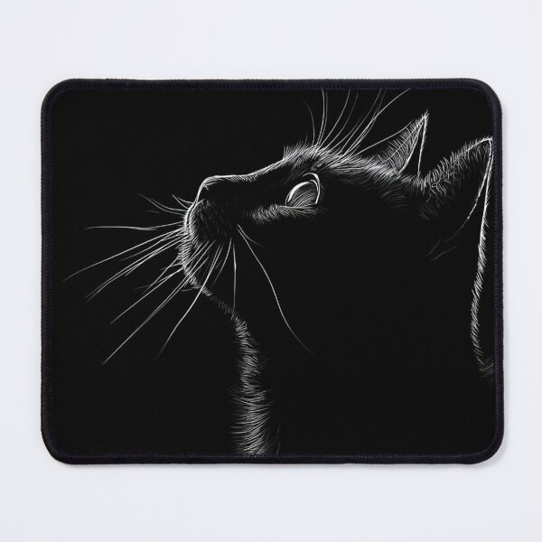 Item preview, Black Cat Silhouette Dark Eyes designed and sold by GrinGalore.