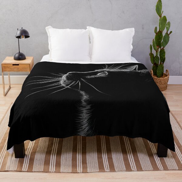 Item preview, Black Cat Silhouette Dark Eyes designed and sold by GrinGalore.