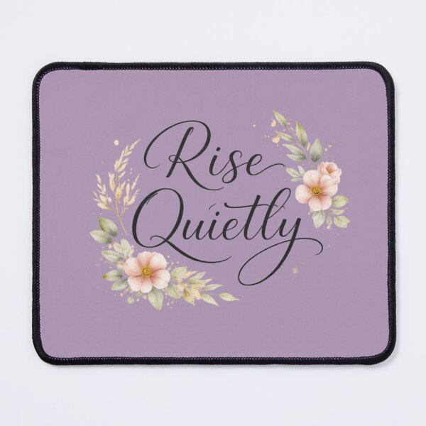 Item preview, Rise Quietly Minimal Floral Typography Motivational Quote Aesthetic Design designed and sold by Sanika arts .