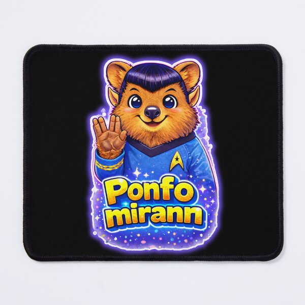 Item preview, Ponfo Mirann Quokka Spock Funny Meme Cute Space Parody designed and sold by ☆ CR4ZIIB4BII ☆.