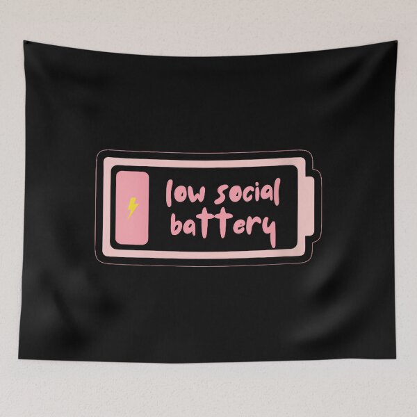 Item preview, Womens low social battery Funny design designed and sold by JohnVBurks.