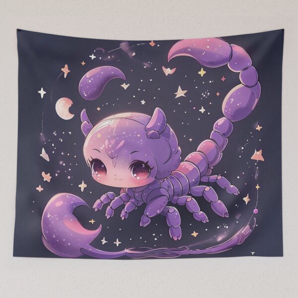 Item preview, Cute Chibi Scorpio Zodiac Art designed and sold by digitalvibe4u.