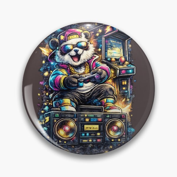 Item preview, Retro Gamer Panda 90s. designed and sold by Nika Art Studio.