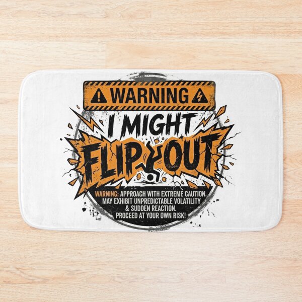 Item preview, Warning I Might Flip Out - Funny Volatility & Sarcastic Humor Graphic designed and sold by Wear Sculpt.