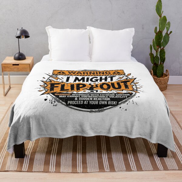 Item preview, Warning I Might Flip Out - Funny Volatility & Sarcastic Humor Graphic designed and sold by Wear Sculpt.