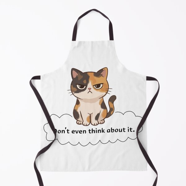 Item preview, Grumpy Calico Cat - Don't Even Think About It - Sarcastic Quote designed and sold by milaa-11.