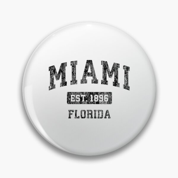 Item preview, Miami Florida FL Vintage Sports Design Black Design designed and sold by MollyLYork.