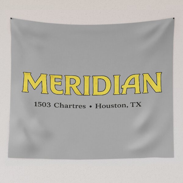 Item preview, Meridian Houston TX Vintage Venue Text Design designed and sold by gahteeriffico.