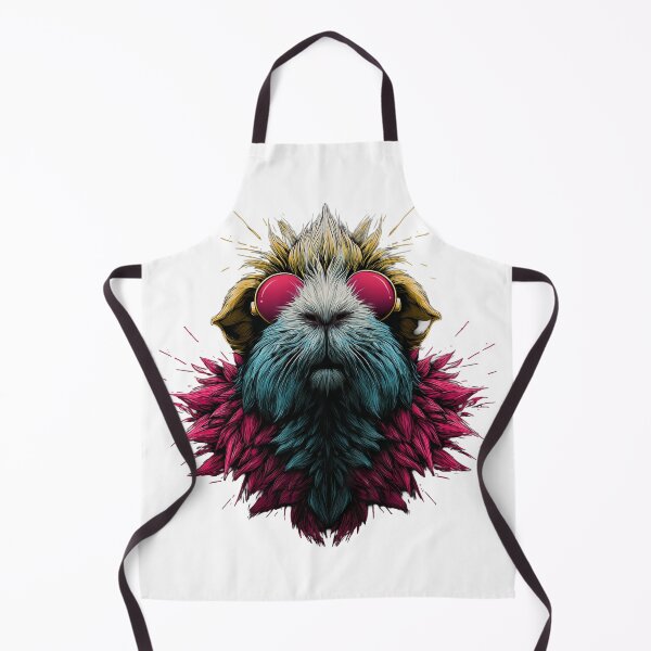 Item preview, Cyberpunk Guinea Pig – Neon Samurai Animal, Vaporwave Style, Cool Rodent Art designed and sold by Valvarius-vibe.