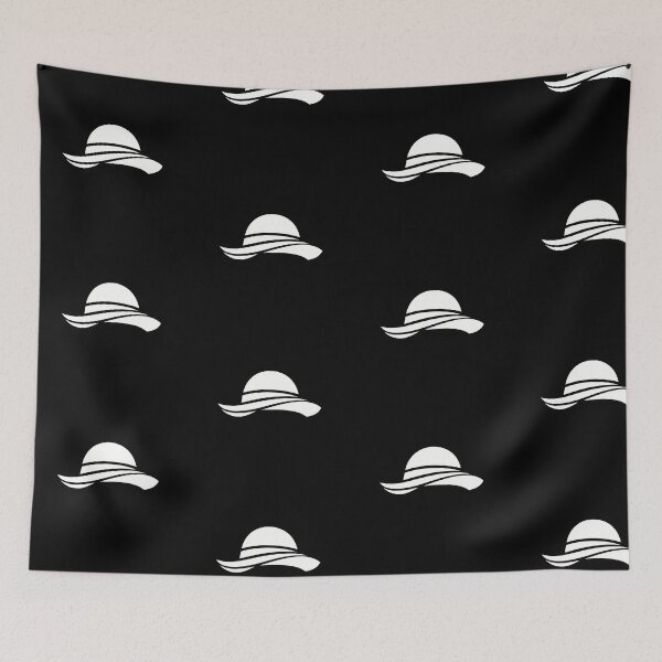 Item preview, Silhouette of a straw hat (negative ver) designed and sold by Moonshroomarts.