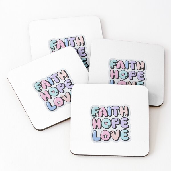 Item preview, Faith Hope Love Pastel designed and sold by FaithSticker.
