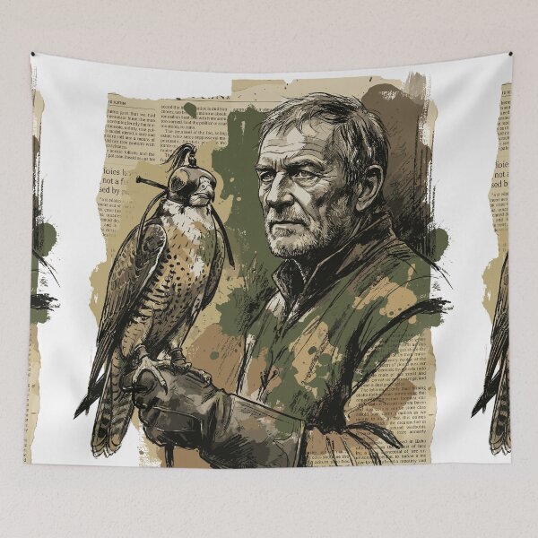 Item preview, Artistic Portrait of a Royal Falconer with a Falcon designed and sold by TaruHonu.