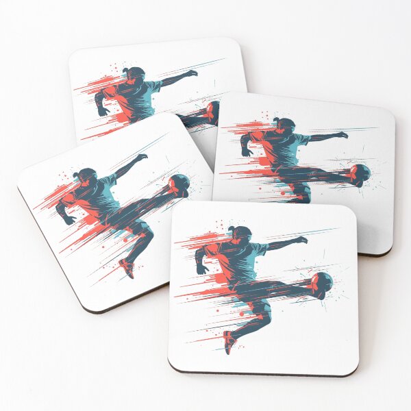Item preview, Dynamic Abstract Soccer Player Motion Art designed and sold by PMTaurus.