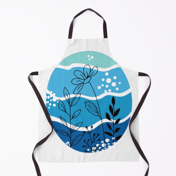 Item preview, Calm Blue Botanical Abstract Illustration designed and sold by TintaraGardenCo.