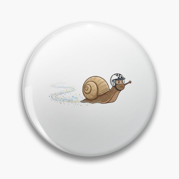 Item preview, Cute Racing Snail With Helmet And Sparkle Trail designed and sold by Kvarny.