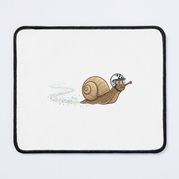 Item preview, Cute Racing Snail With Helmet And Sparkle Trail designed and sold by Kvarny.