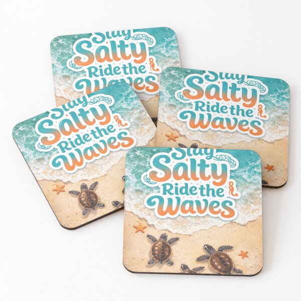 Item preview, Stay Salty Ride the Waves – Tropical Sea Turtle Beach phone case Aesthetic Summer Vibes  designed and sold by Dreamteeworks.