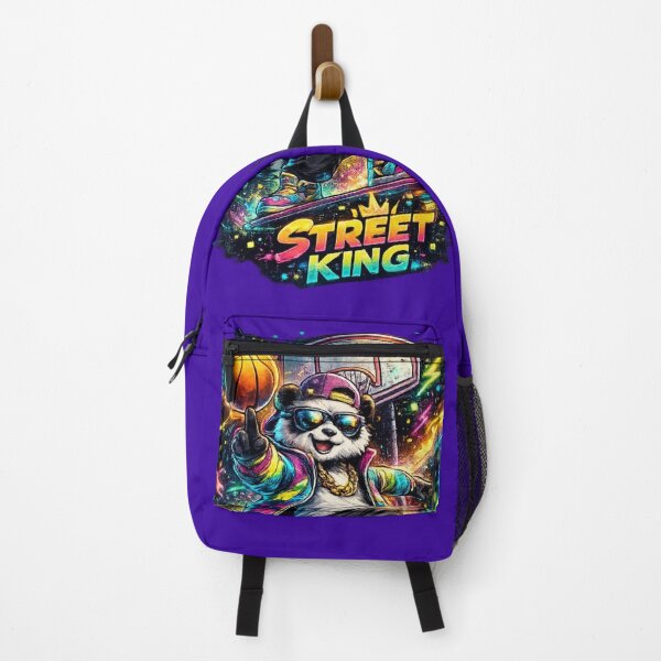 Item preview, Street King Neon Basketball Panda. designed and sold by Nika Art Studio.